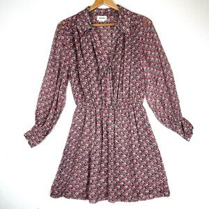 Zadig & Voltaire Revas Pink Skulls Floral Mini Dress